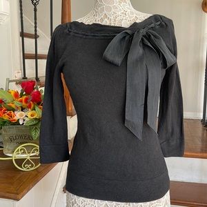 Express charcoal gray blackish silk stretchy top